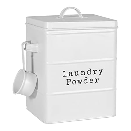 KitchenCraft Living Nostalgie Waschpulver Dose, Metall Waschpulver Dose ...